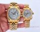 Swiss Quality Copy Rolex Datejust All Gold Palm motif Couple Watches (2)_th.jpg
